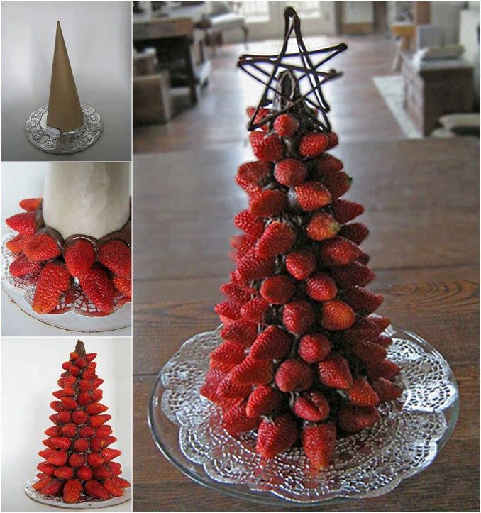 strawbwery-christmas-tree-art-food-decor-decorating-free-online-design ...